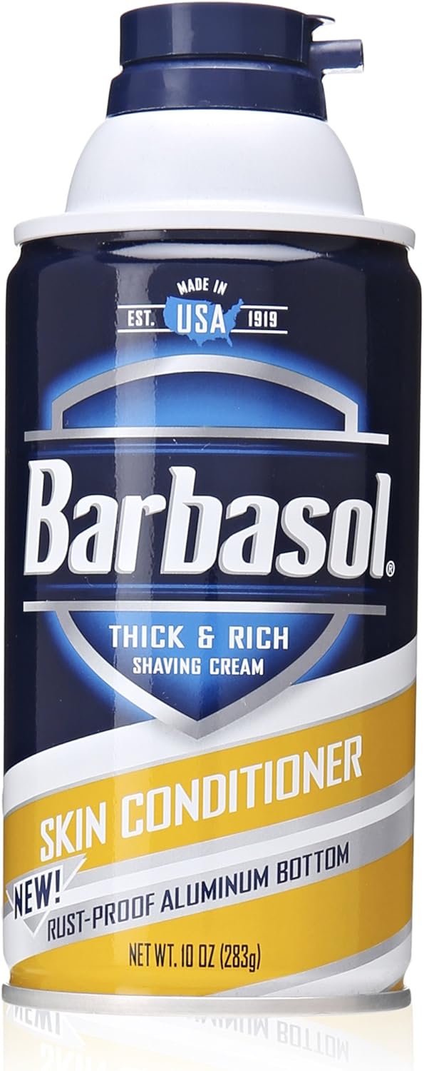 Barbasol Shaving Cream for Men - Thick & Rich Skin Conditioner | 10 Ounce
