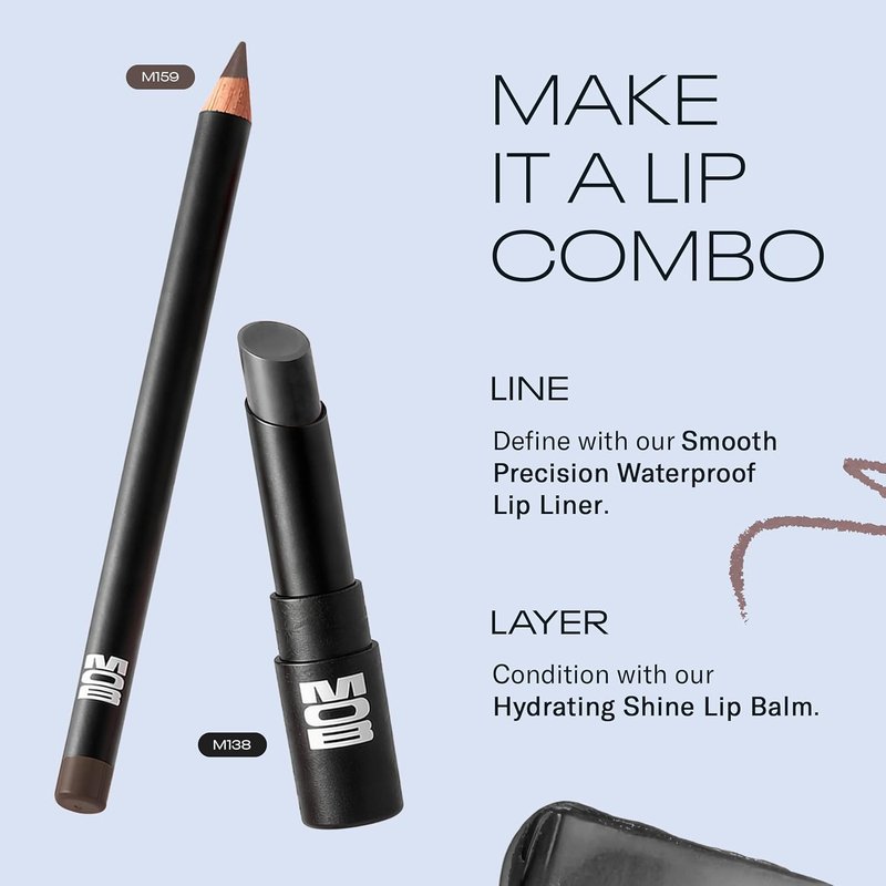 MOB Beauty Hydrating Shine Lip Balm - Black Tinted Moisturizing Gloss | Jojoba & Sunflower Oils