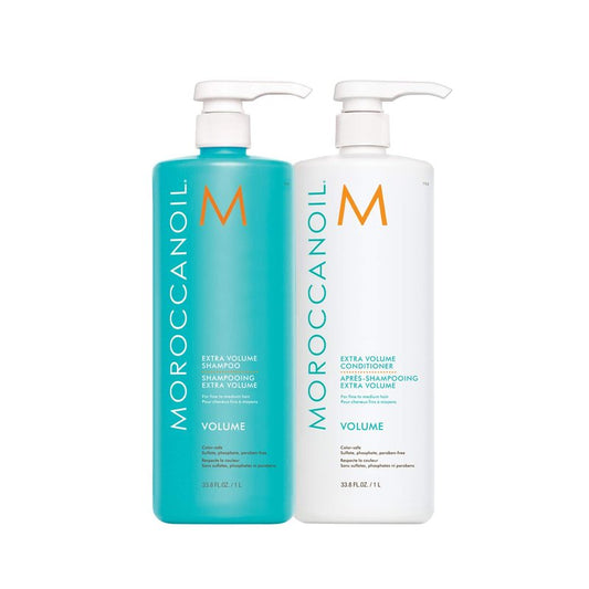 Moroccanoil Extra Volume Shampoo and Conditioner Bundle, 33.8 Fl. Oz.