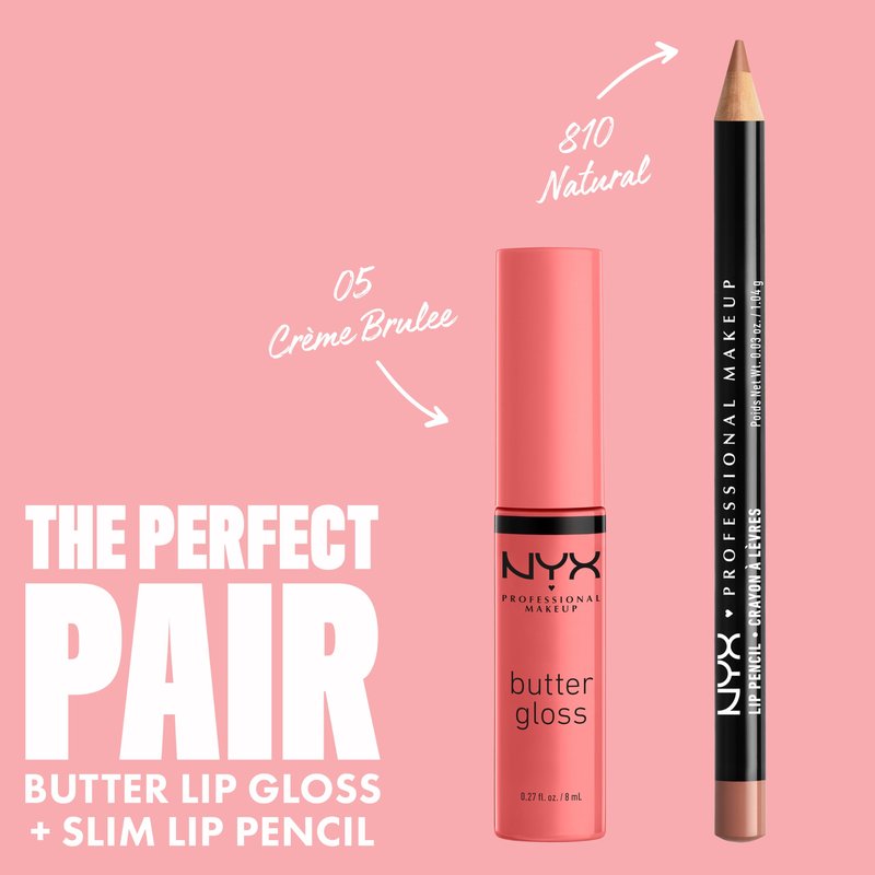NYX PROFESSIONAL MAKEUP Butter Gloss, Non-Sticky Lip Gloss - Creme Brulee (Natural)