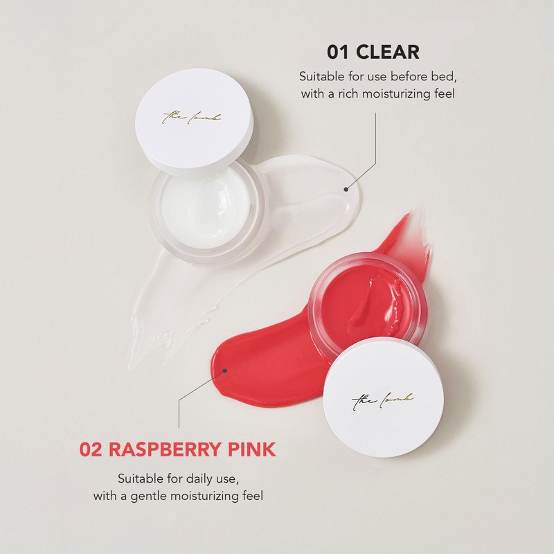 THE LOMB Spa Lip Mask – Clear Color Hydrating Lip Treatment with Baobab Seed Oil & Shea Butter - Overnight Lip Sleeping Mask for Dry Chapped Lips - Daily Moisturizing Balm & Cuticle Care, 0.15 oz.