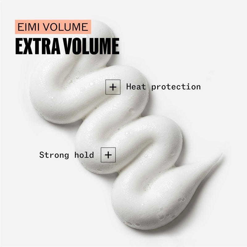 Wella Professionals EIMI Extra Volume | Strong Hold Volumizing Hair Styling Mousse | Adds Volume & Body | Heat Protectant | 10.1 Oz