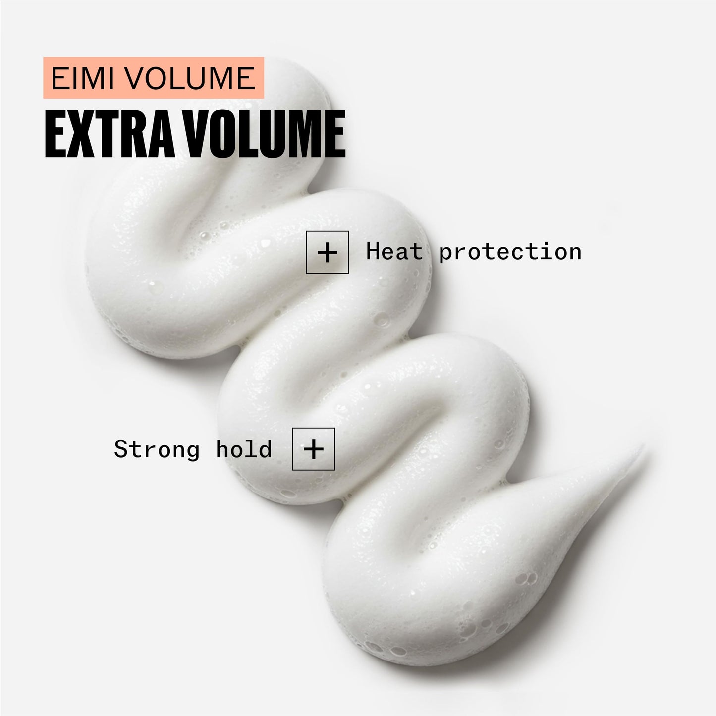 Wella Professionals EIMI Extra Volume | Strong Hold Volumizing Hair Styling Mousse | Adds Volume & Body | Heat Protectant | 10.1 Oz