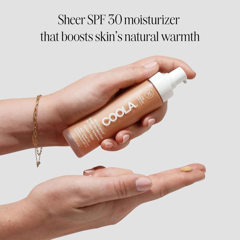 COOLA Organic Tinted Moisturizer with SPF 30 - Dermatologist Tested, 1.5 FL Oz