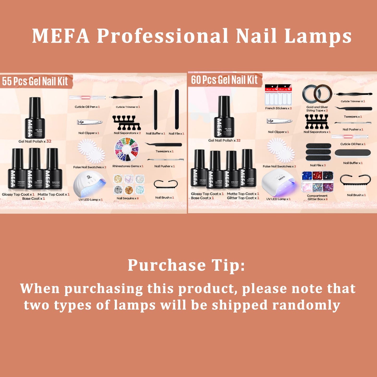 MEFA 56 Pcs Gel Nail Polish Kit with U V Light 48W Nail Dryer, 32 Colors Nude Pink Gel Nail Polish Set with Base and Matte/Glossy Top Coat Nail Art Decorations Manicure Tools DIY Salon Gifts