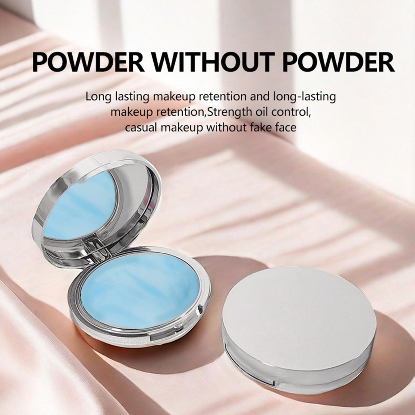 Oil Control Blotting Pressed Powder, Jelly Pressed Matte Face Powder Compact, Powder Free Delicate And Skin-Friendly Lightweight No Sebum Long Lasting for Setting or Foundation Waterproof