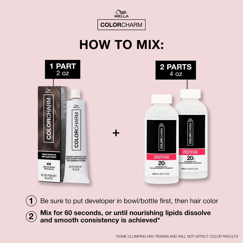 COLORCHARM Permanent Cream Hair Color, 12A High Lift Frosty Ash, 2 oz.