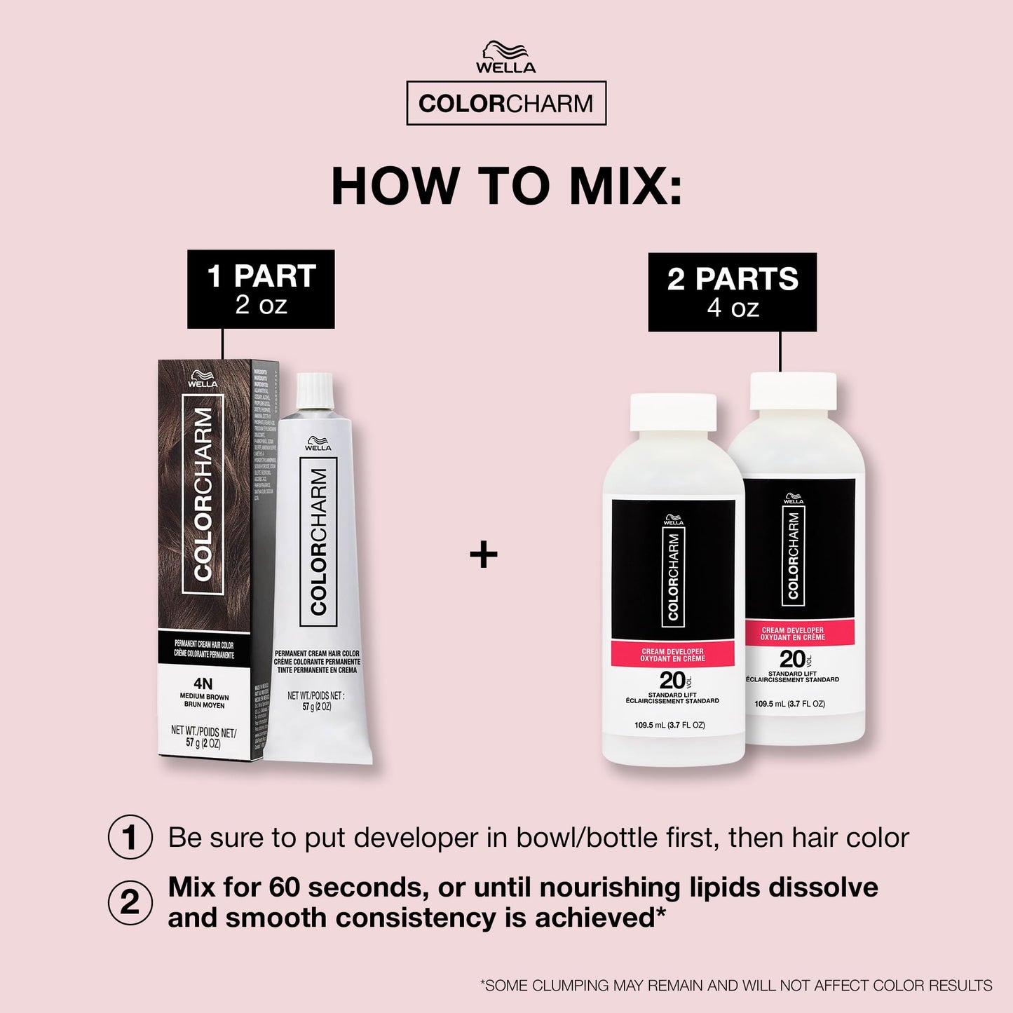 COLORCHARM Permanent Cream Hair Color, 7VA Medium Violet Ash Blonde, 2 oz.