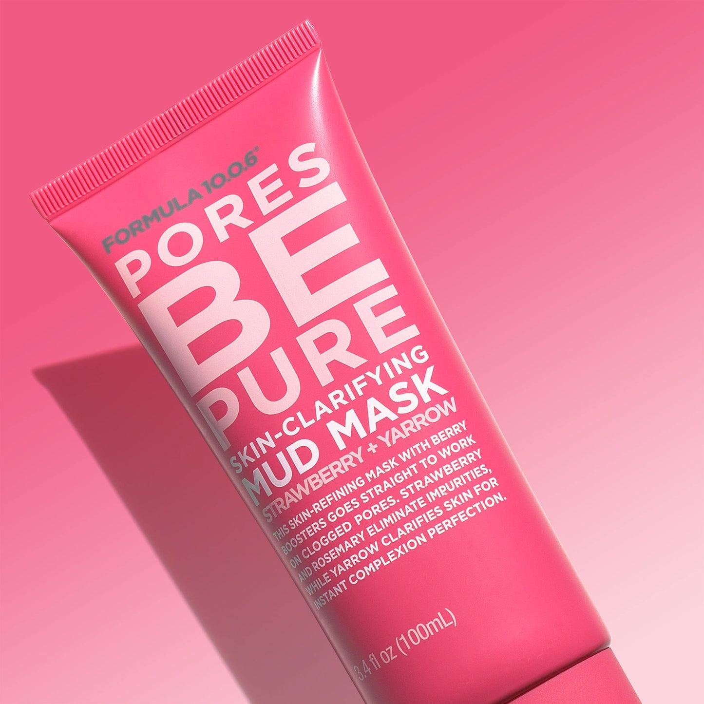 FORMULA 10.0.6 Pores Be Pure Skin-Clarifying Mud Mask for Pore Minimizing 3.4 fl oz (100ml)
