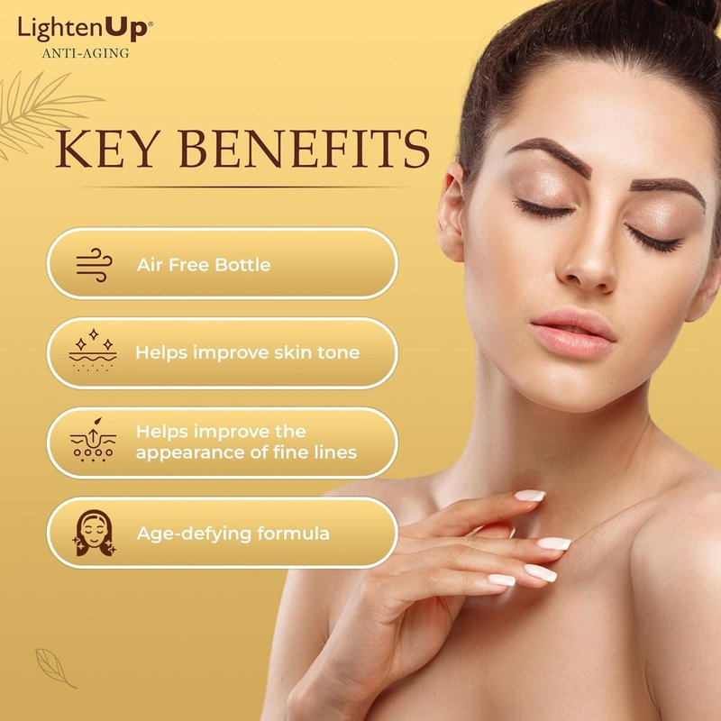 LightenUp Anti-Aging Body Lotion - Brightening Argan Oil & Shea Butter Formula | 400ml