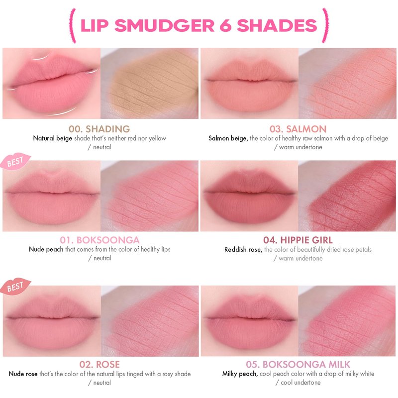 Amuse SEOUL Lip Smudger (00 SHADING) - Natural Shadow Beige, Lip Liner Pencill, Creamy Lip Crayon, Smooth Velvet Texture, Multi-Use Lipliner, Overlip Line Color, Vegan, Korean Beauty