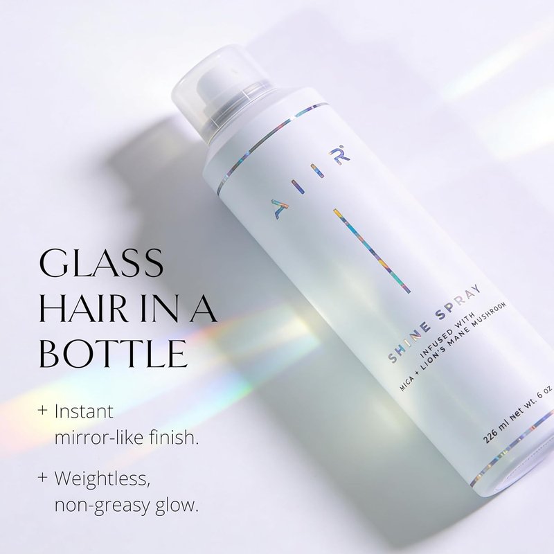AIIR Shine Spray - Smoothing Gloss Spray for Sleek Hair | Humidity & Frizz Control, 6 oz