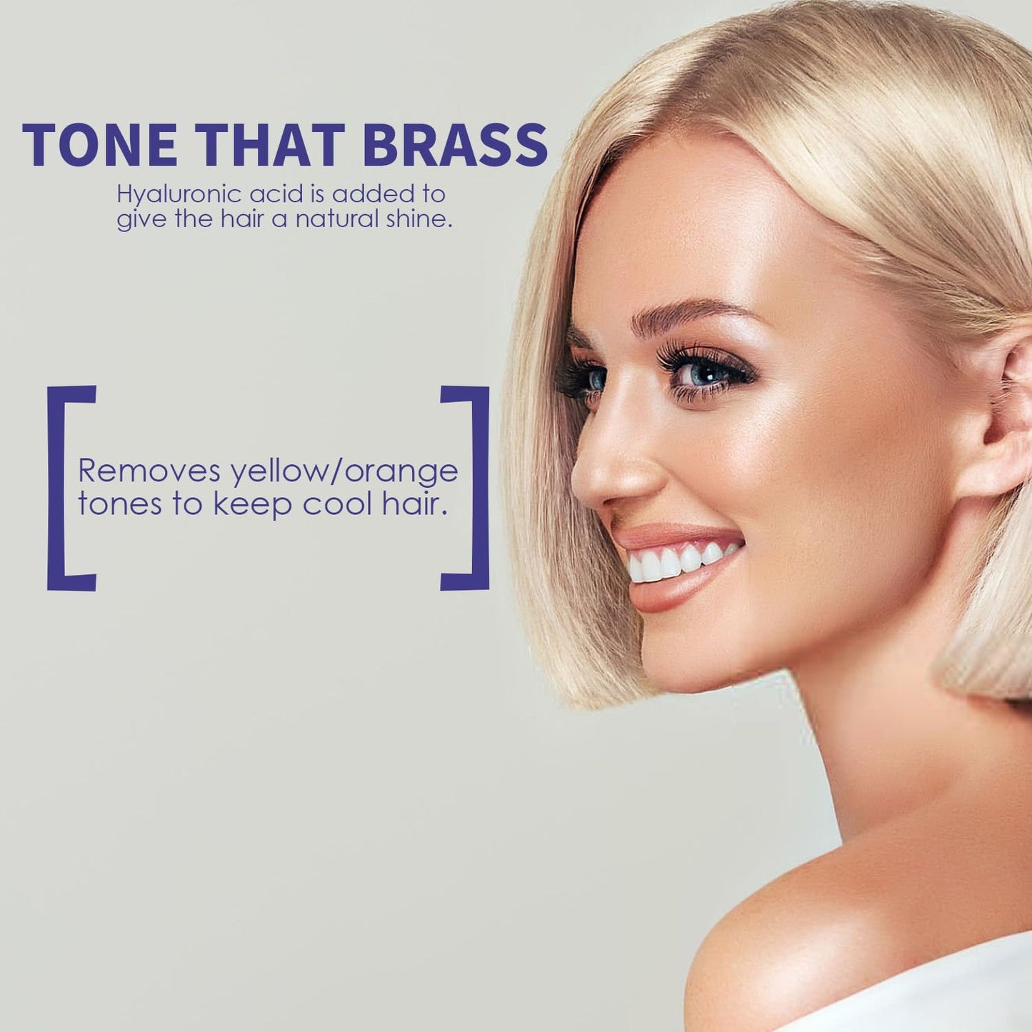 Danliss Purple Shampoo, Sulfate-Free Brass for Blonde, Silver, or Brown Hair Removes Yellow Tones & Conditions. Neutralizes Brassy Tones in Bleached or Highlighted Hair with Salicylic Acid 8.45 oz
