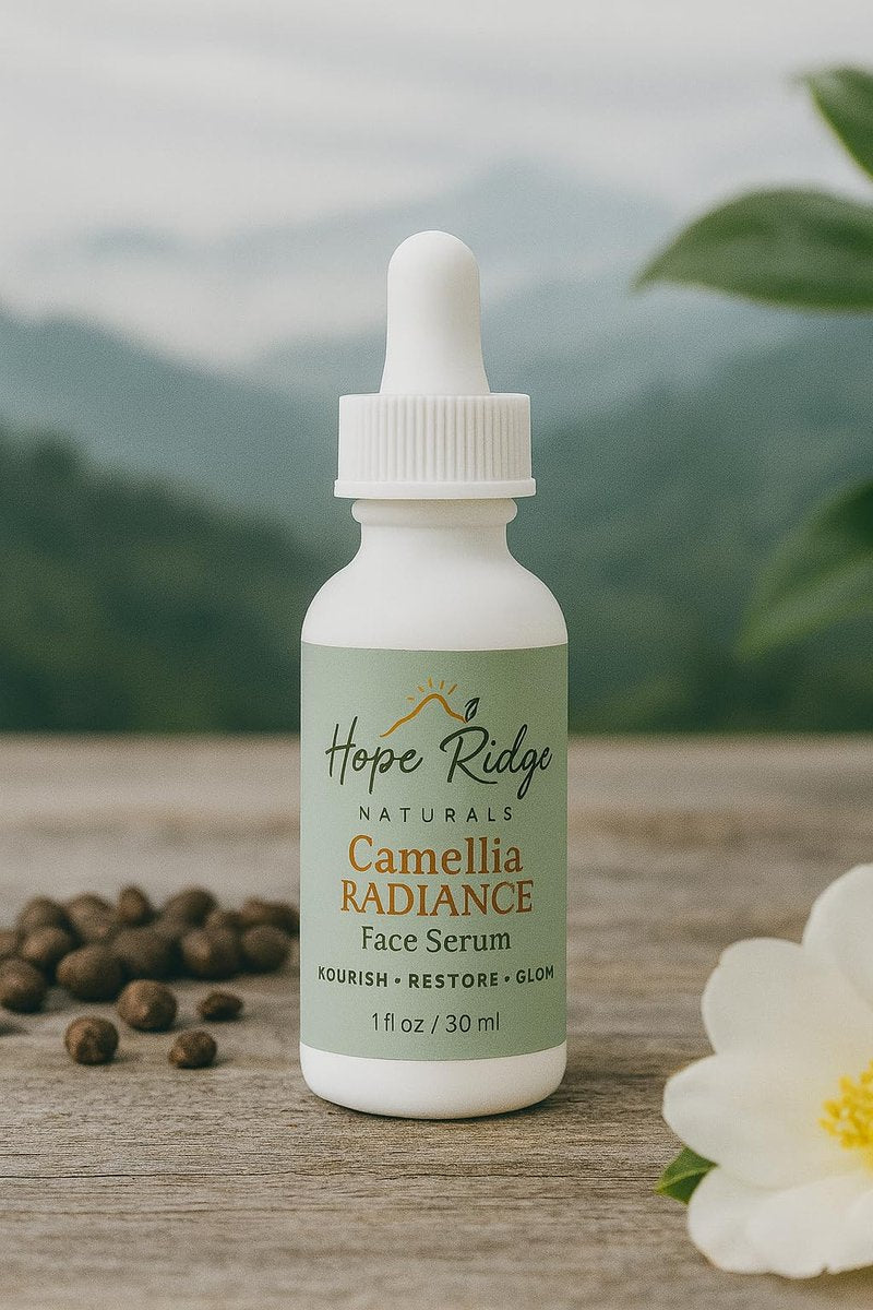Hope Ridge Naturals Camellia Radiance Face Serum, Ultra-Renewal Oil with Rose & Botanicals, Anti-Aging & Repair, for Normal/Dry/Combination/Mature Skin, Lightweight & Fast-Absorbing