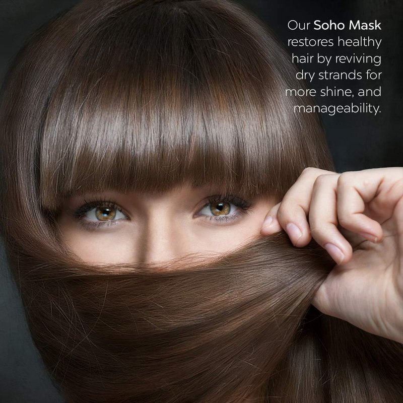 Soho Rejuvenating Hair Mask - Black Clay Charcoal for Nourished, Stronger Hair | 4oz