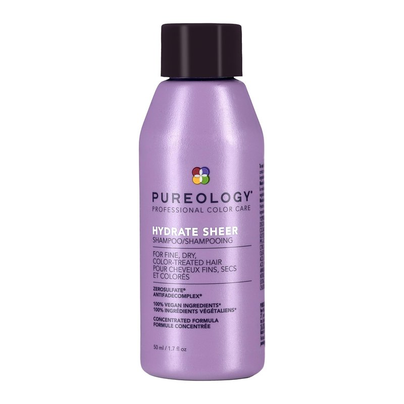 Pureology Hydrate Sheer Shampoo - Lightweight, Moisturizing Shampoo For Fine, Dry, Color Treated Hair, Sulfate-Free & Vegan, 1.7 Fl Oz