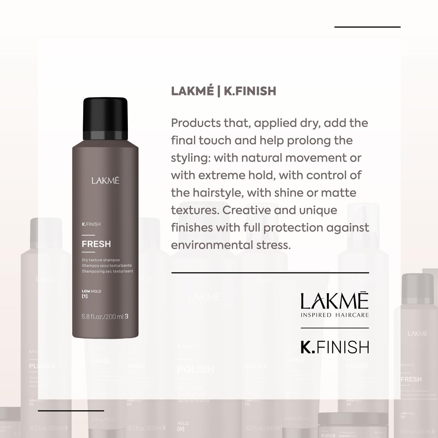 Lakmé K.Finish Fresh Texturizing Dry Shampoo, Dry Texture Spray for Hair Volume, Volumizing Spray, 6.8 Fl Oz