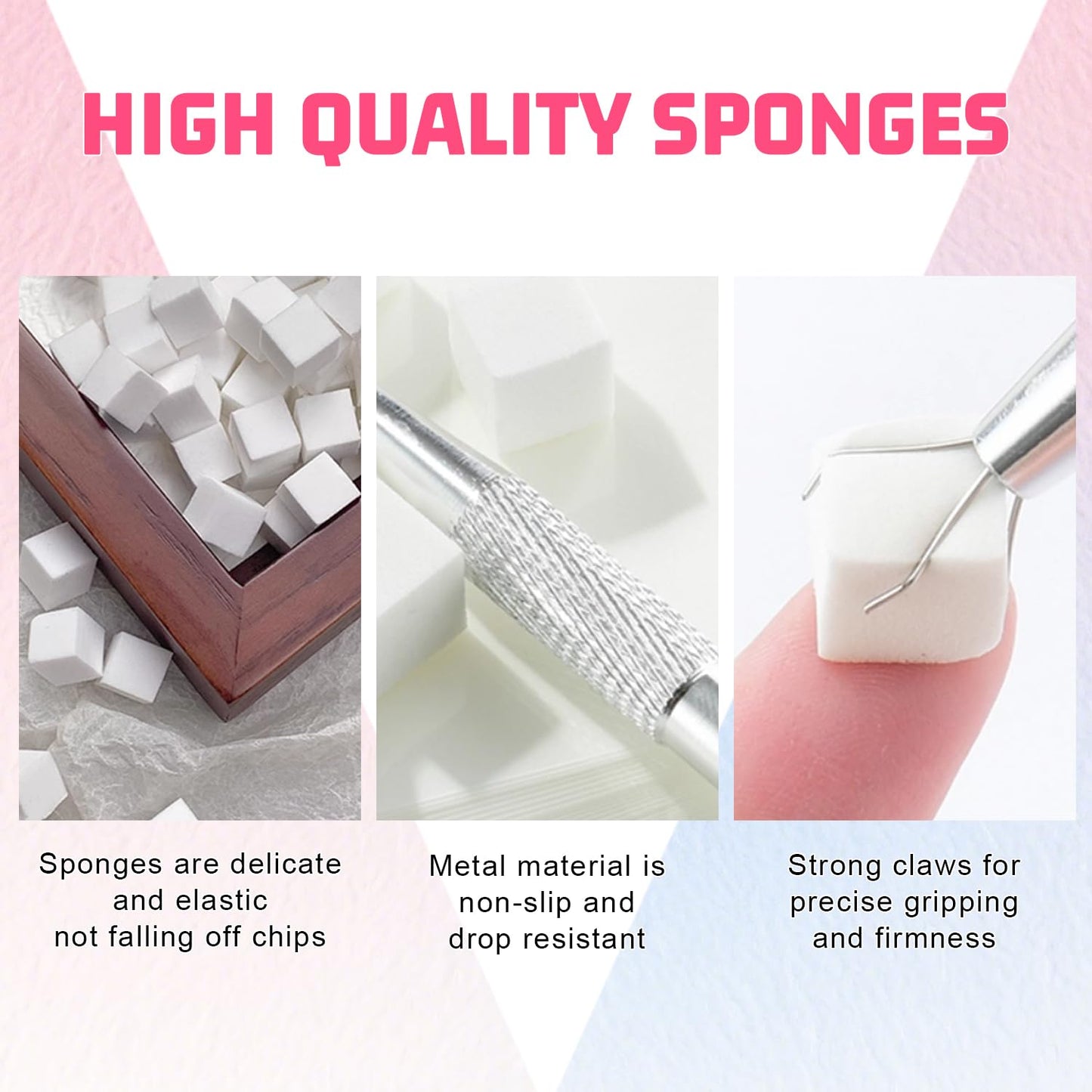Ombre Nail Gel Set - 9 Colors Sponge Pat Paint for Floral Nail Art, No Wipe, UV/LED Curing