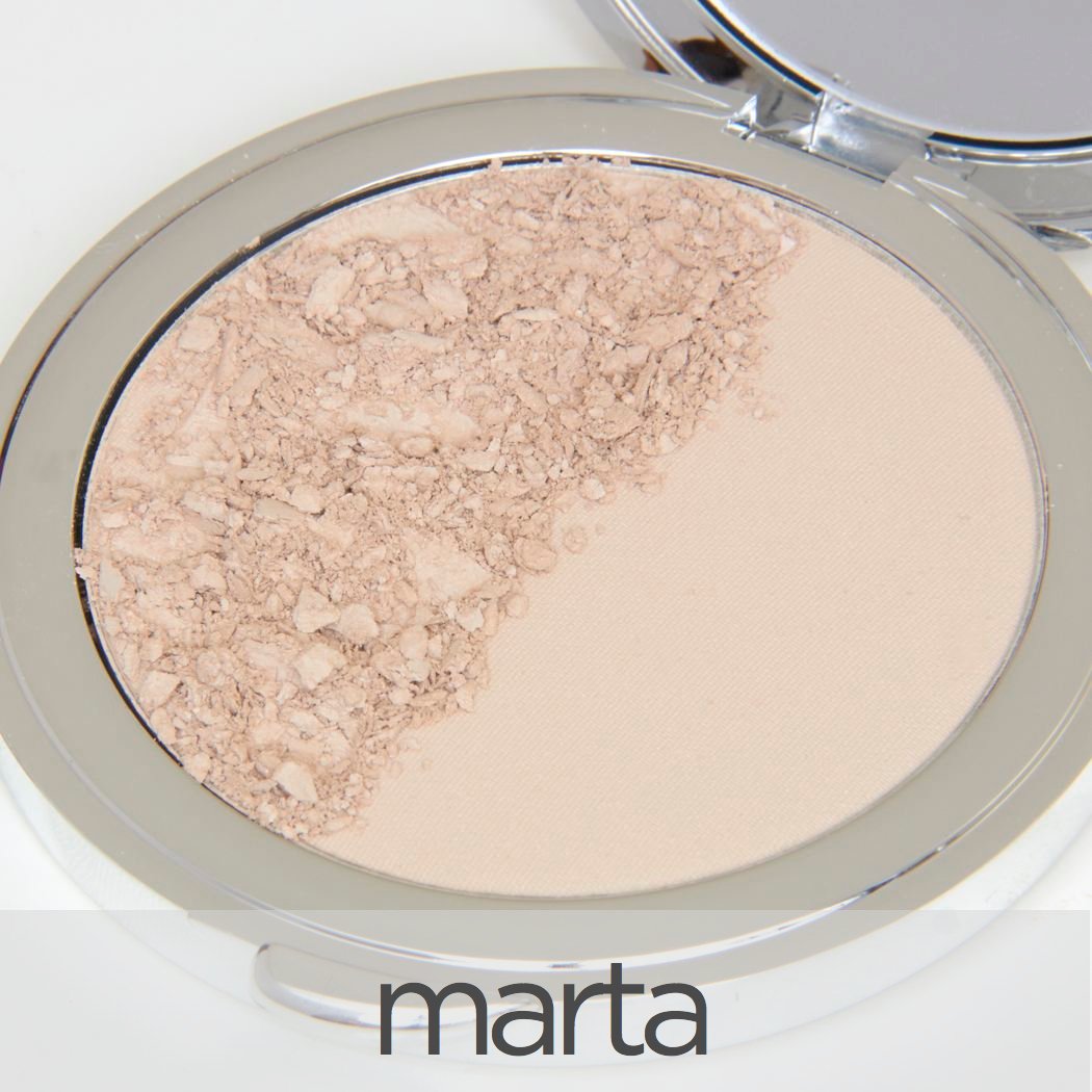 Compressed Mineral Foundation - Natural Face Powder for Glowing Skin | Long-Lasting Full Coverage, Sun-Kissed Tan