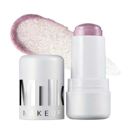 Milk Makeup Cooling Water Jelly Shimmer – Buildable Face + Body Highlighter Stick for Sheer Shimmery Glow – Long-Lasting, Hydrating, Glitter Free Formula