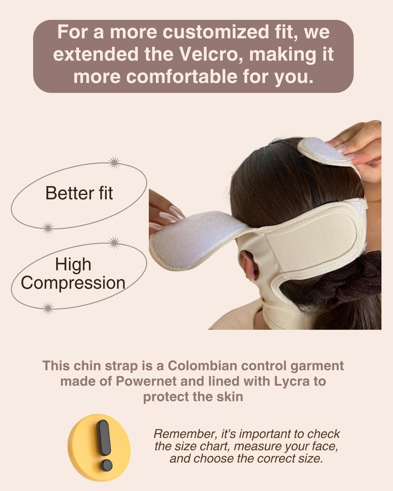 Shape Concept 301 Chin Strap Support Band Neck Bandage Face Chin High Compression