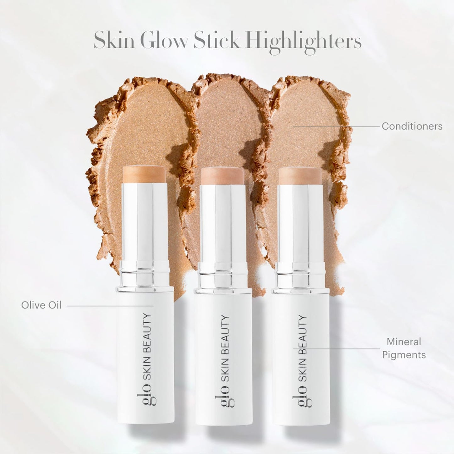 Glo Skin Beauty Skin Glow Stick Highlighter (Rosé) - Powered by Hydrators, Mineral Pigments & Mica for an Illuminated Glow - Clean Mineral Cream Highlighter