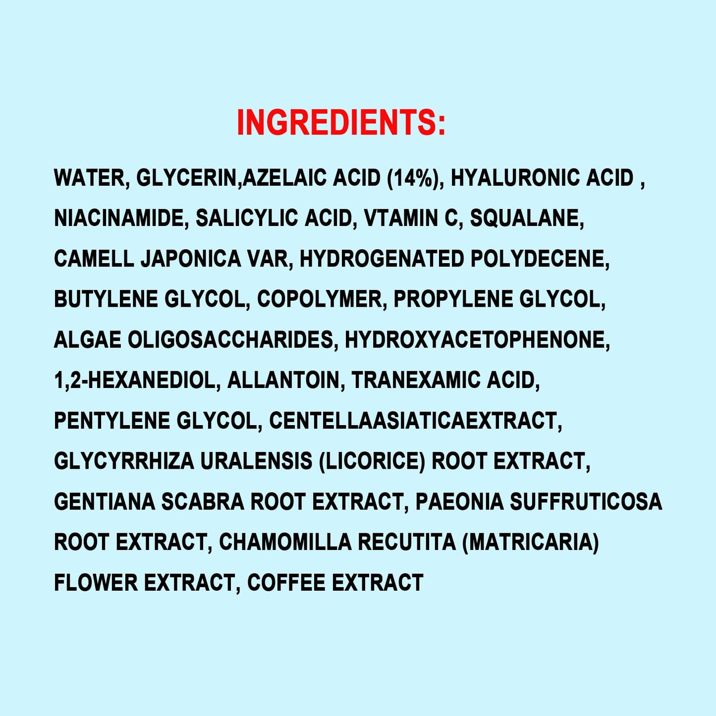 Azelaic Acid 14% Acne Cream for Redness Relief, Dark Spots, Facial Serum with Niacinamide & Vitamin C Prevent Acne Breakouts, Azelaic Acid Serum for Balance Excess Sebum & Soothe Irritation, 2 Oz.