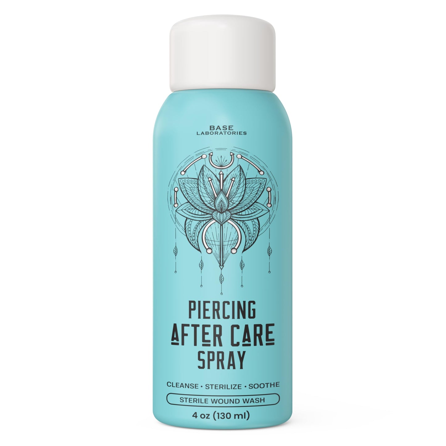 BASE LABORATORIES Ultimate Healing Piercing Aftercare Kit | Piercing Aftercare Spray + Keloid Piercing Bump Treatment Oil + Piercing Cleaner Swabs | Keloid Bump Removal - Saline Solution for Piercings