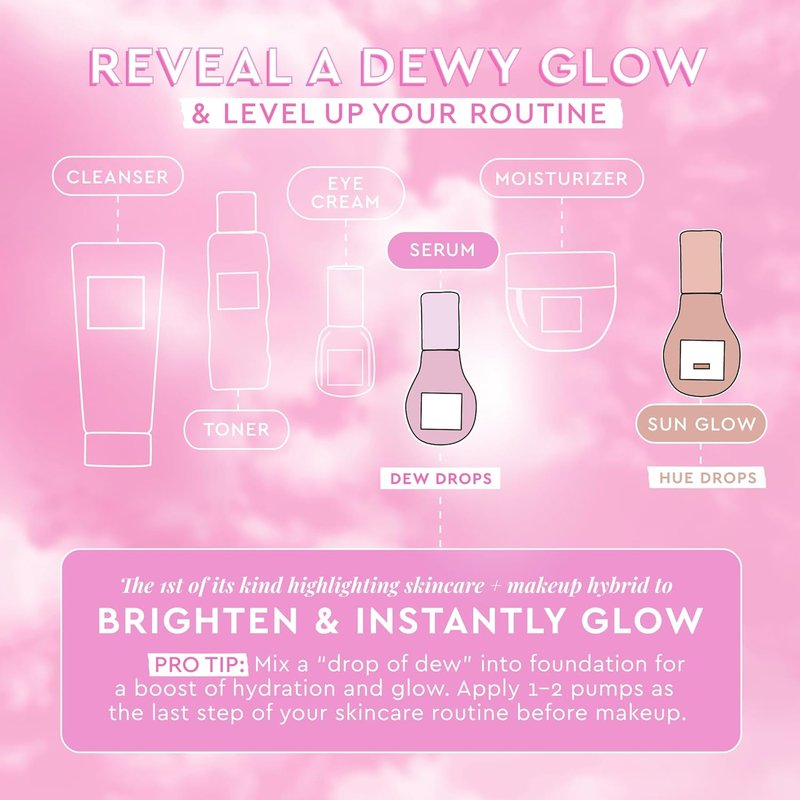 Glow Recipe Watermelon Niacinamide Dew Drops - Hydrating Face Serum & Primer with Hyaluronic Acid | 40ml
