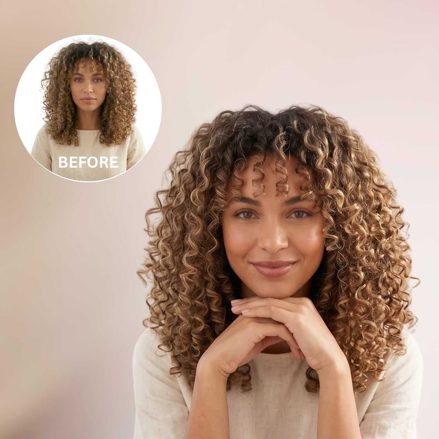 Ecru New York Curl Perfect Defining Styling Potion, Anti Frizz Curl Cream, Curly Hair Styling Cream, 7oz