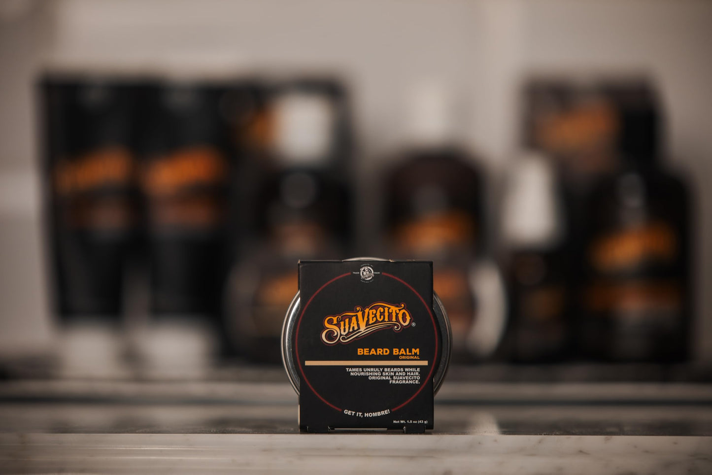 Suavecito Original Scent Beard Balm 1.5 oz Can - No Flaking, Eliminates Dryness & Itchiness - Conditions, Nourishes, Hair & Skin