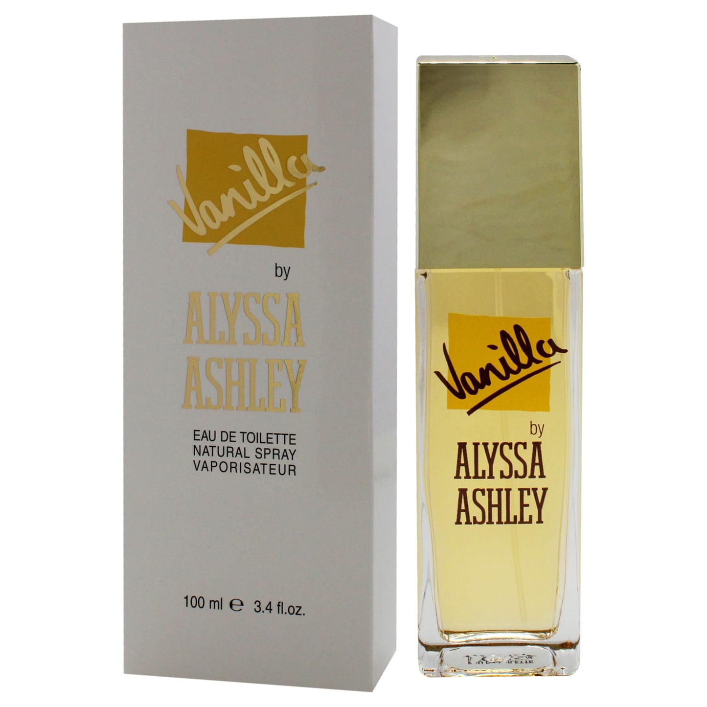 Alyssa Ashley Vanilla - Perfumes for Women and Cologne for Men - Vanilla Fragrance with White Flowers and White Rose Petals - 3.4 oz EDT Spray