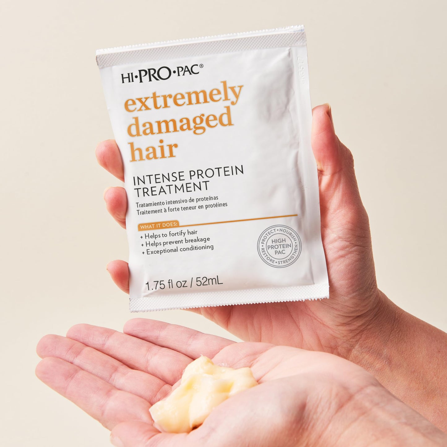 Hi-Pro-Pac Extremely Damaged Hair Intense Protein Treatment Repair 8 fl oz - and