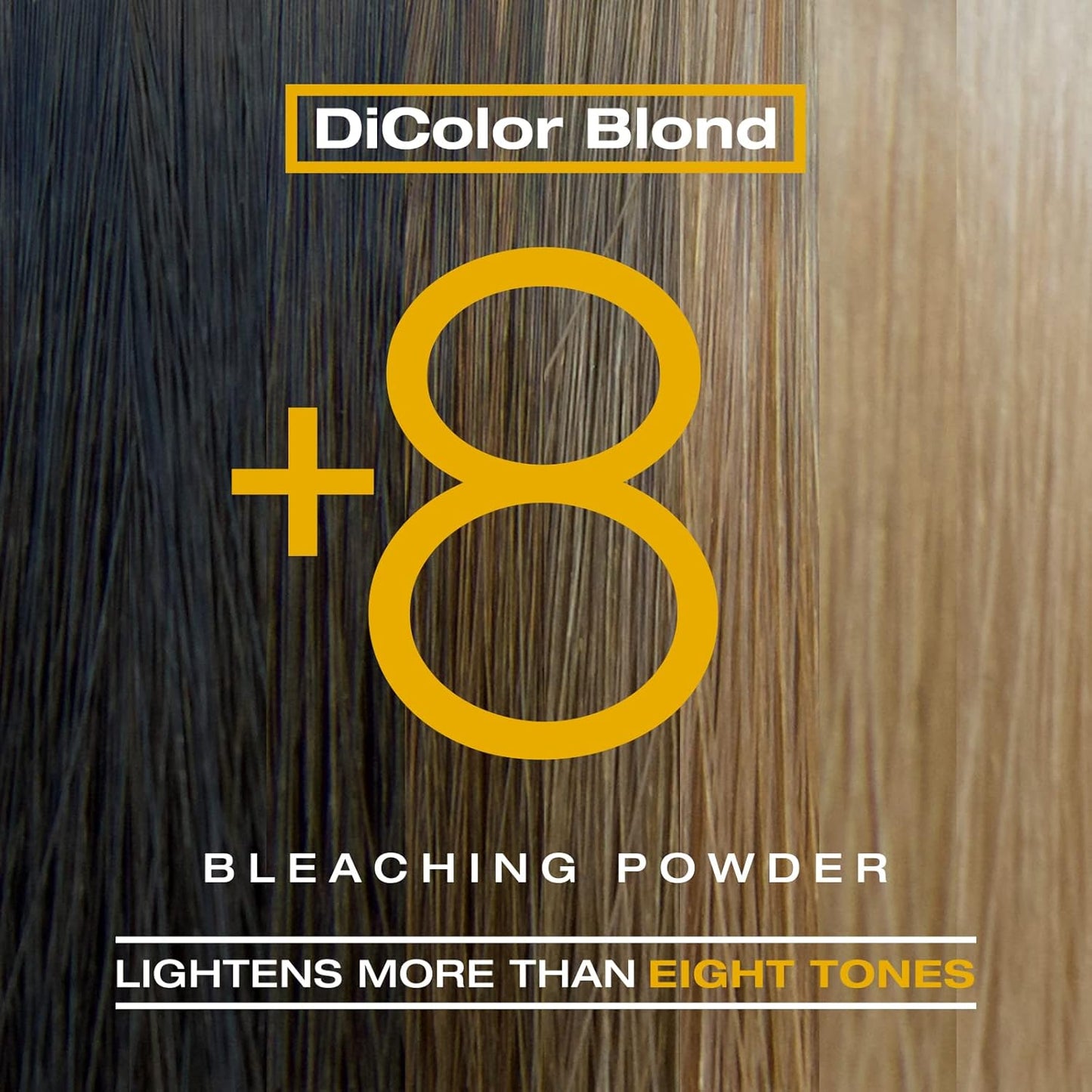 DiColor Blonde Bleaching Powder - Professional Hair Lightener | Lightens Up to 8 Shades, 180g