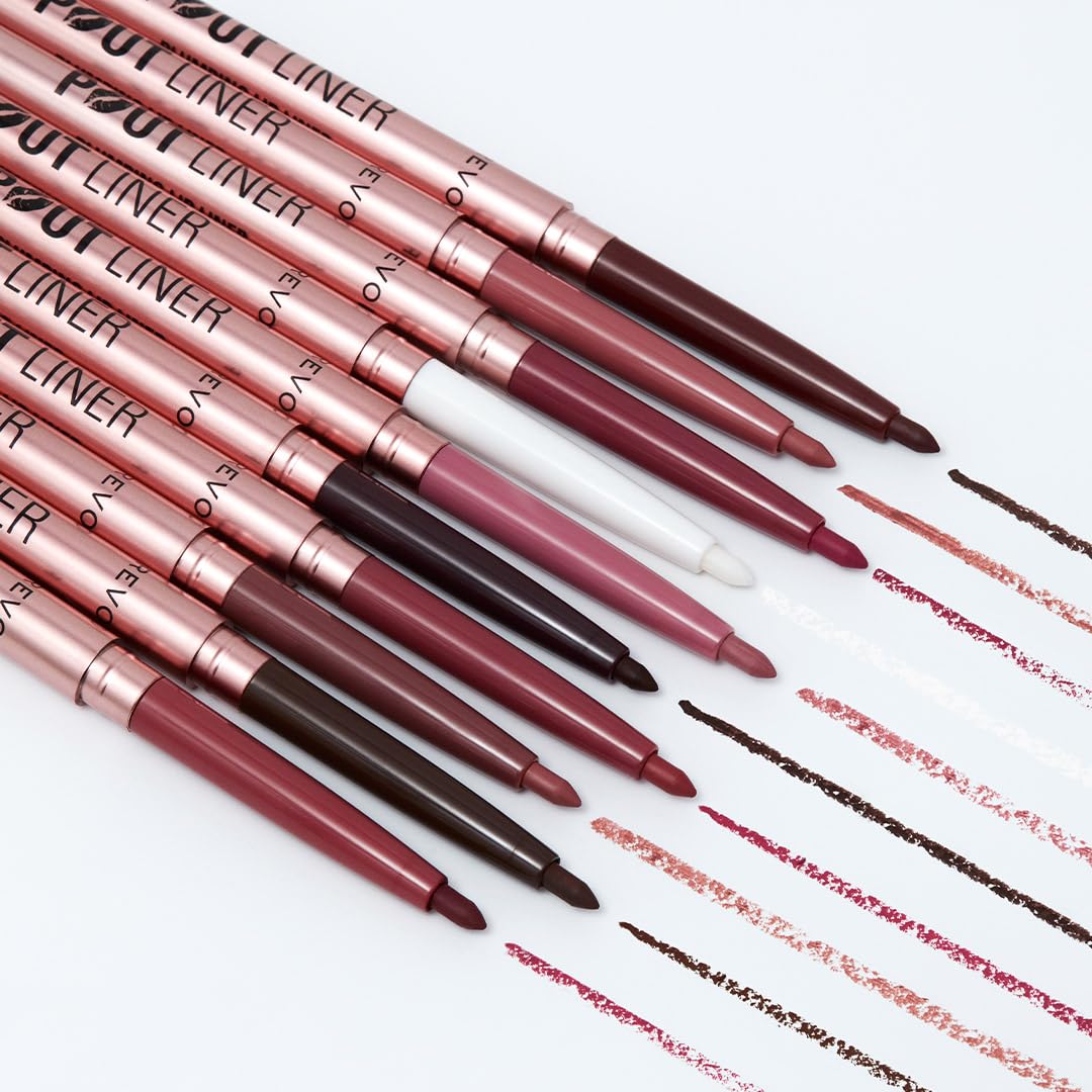 Revolution Beauty London, Pout Bomb Plumping Lip Liner, Long-Lasting Lip Shaper with Hyaluronic Acid & Vitamin E, Vegan & Cruelty-Free, Dark Mauve