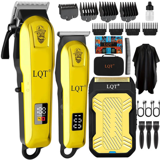 LQT Cordless Hair Clippers for Men Electric Beard and Mustache Trimmer & Foil Shaver Professional Rechargeable Hair Trimmer Gifts for Birthday Christmas to Son Husband Father Men Gifts