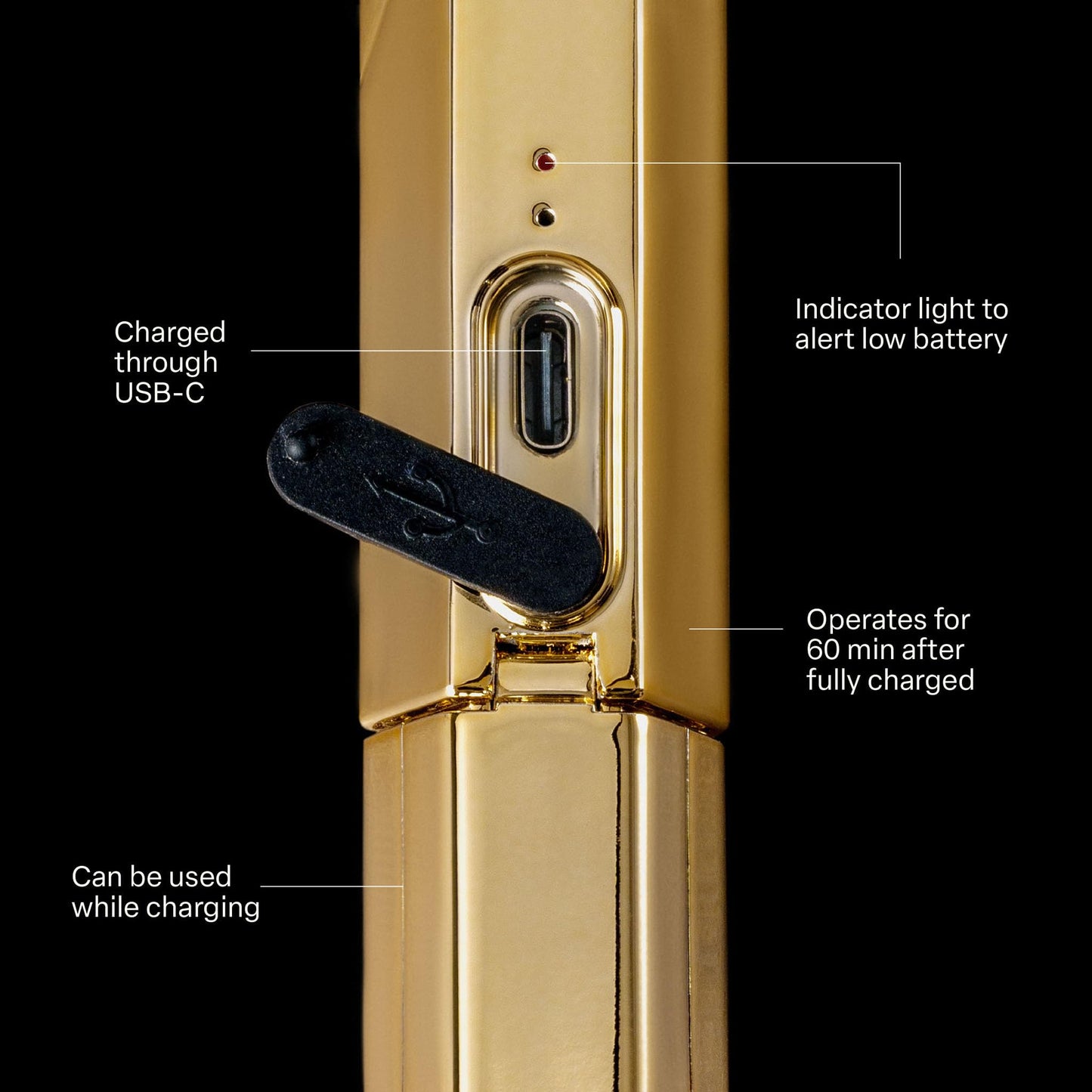 APRÉS Omni Light, Gel-X UV LED Lamp, Flash Curing Wand, Handheld or Standing Cordless Nail Lamp for Gel Nails (Gold)