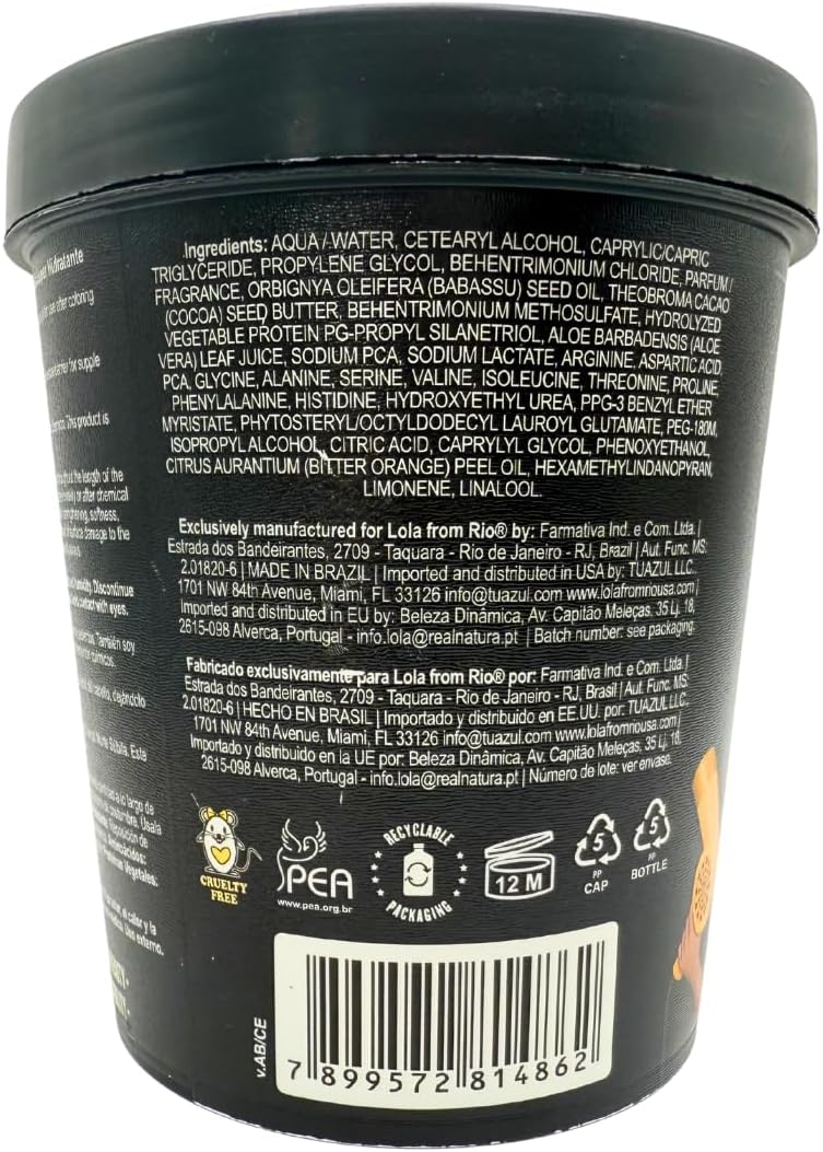 Lola From Rio - Intensive Hair Mask for Dry, Damaged & Frizzy Hair | 15.87 oz