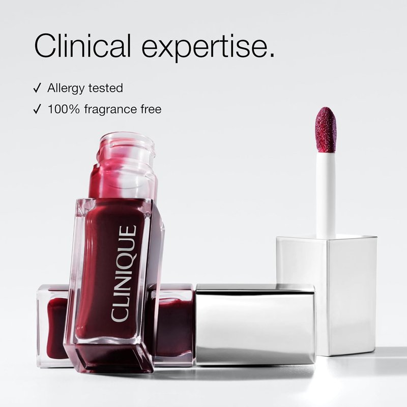 Clinique Pop Lip & Cheek Oil - Natural Dewy Finish in 3 Iconic Shades | Black Honey, Pink, Nude Honey