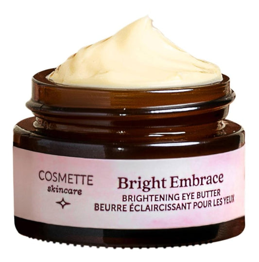 Brightening Eye Cream - Vegan Under Eye Butter with Niacinamide for Dark Circles & Wrinkles | 0.5 FL Oz