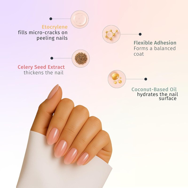 Duri Rejuvacote 2 Nail Growth Base & Top Coat - Strengthening Nail Hardener for Peeling & Fragile Nails | 15ml