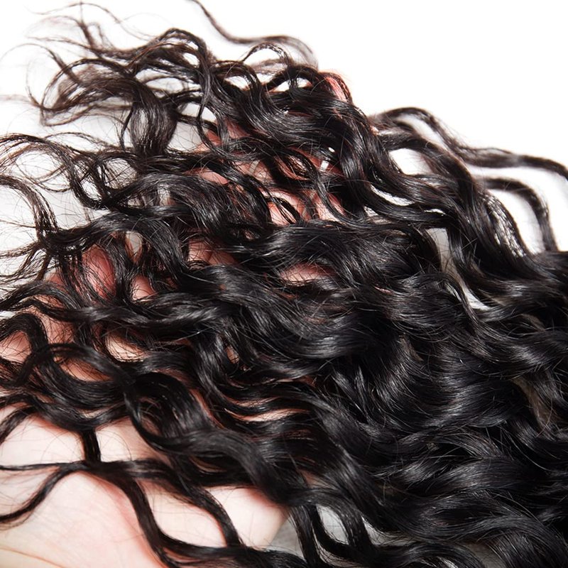 12 14 16 Inch Water Wave Bundles Human Hair 3 Bundles Brazilian Remy Hair 50 Grams/Bundle 10A Grade Unprocessed Virgin Hairs Water Wave Bundle Weaves Extensions for Black Women