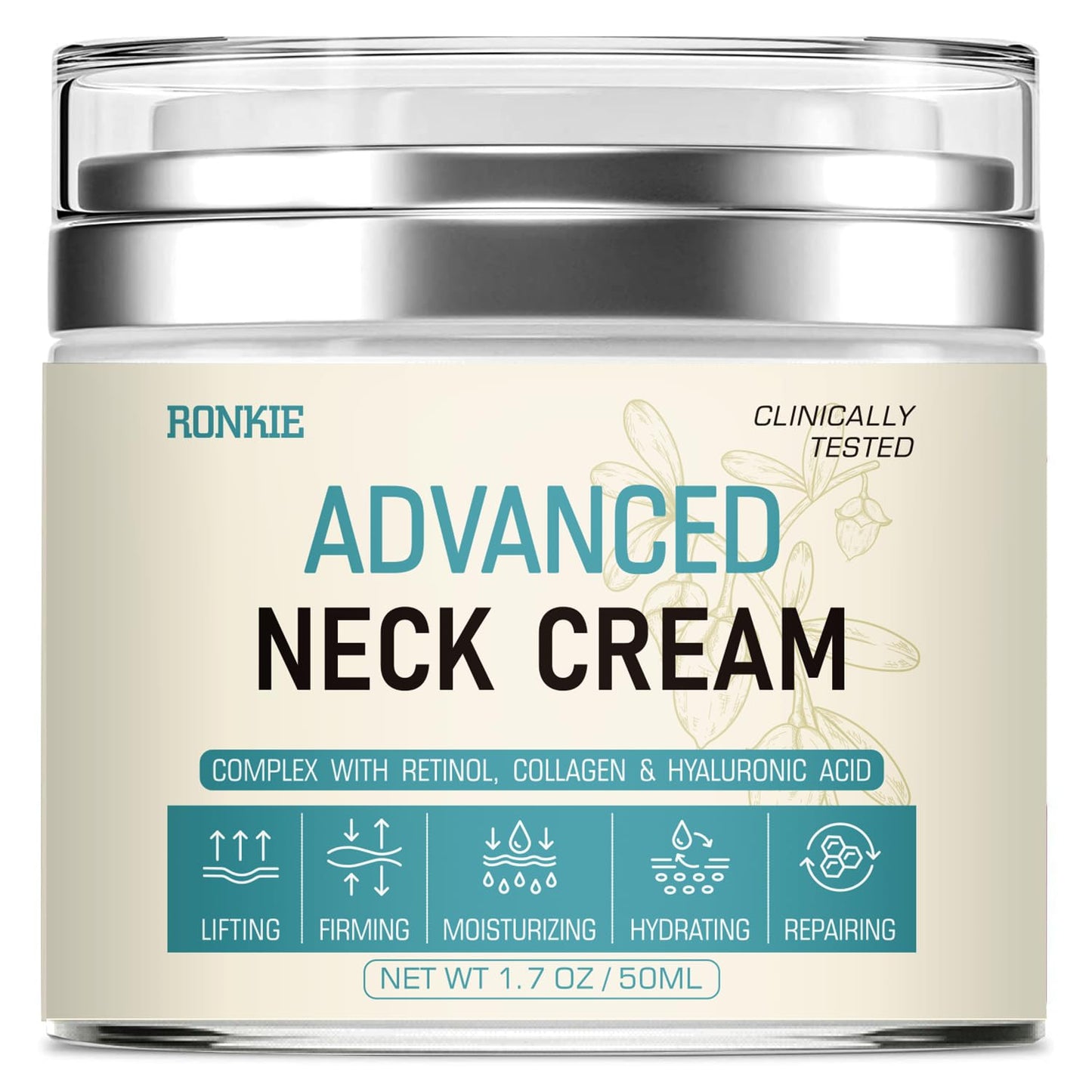 Neck Cream for Tightening Firming: Instant Face Lift Cream - Anti Wrinkle Cream with Retinol Collagen & Hyaluronic Acid - Lifting, Firming & Hydrating for Women- 1.7 FL OZ