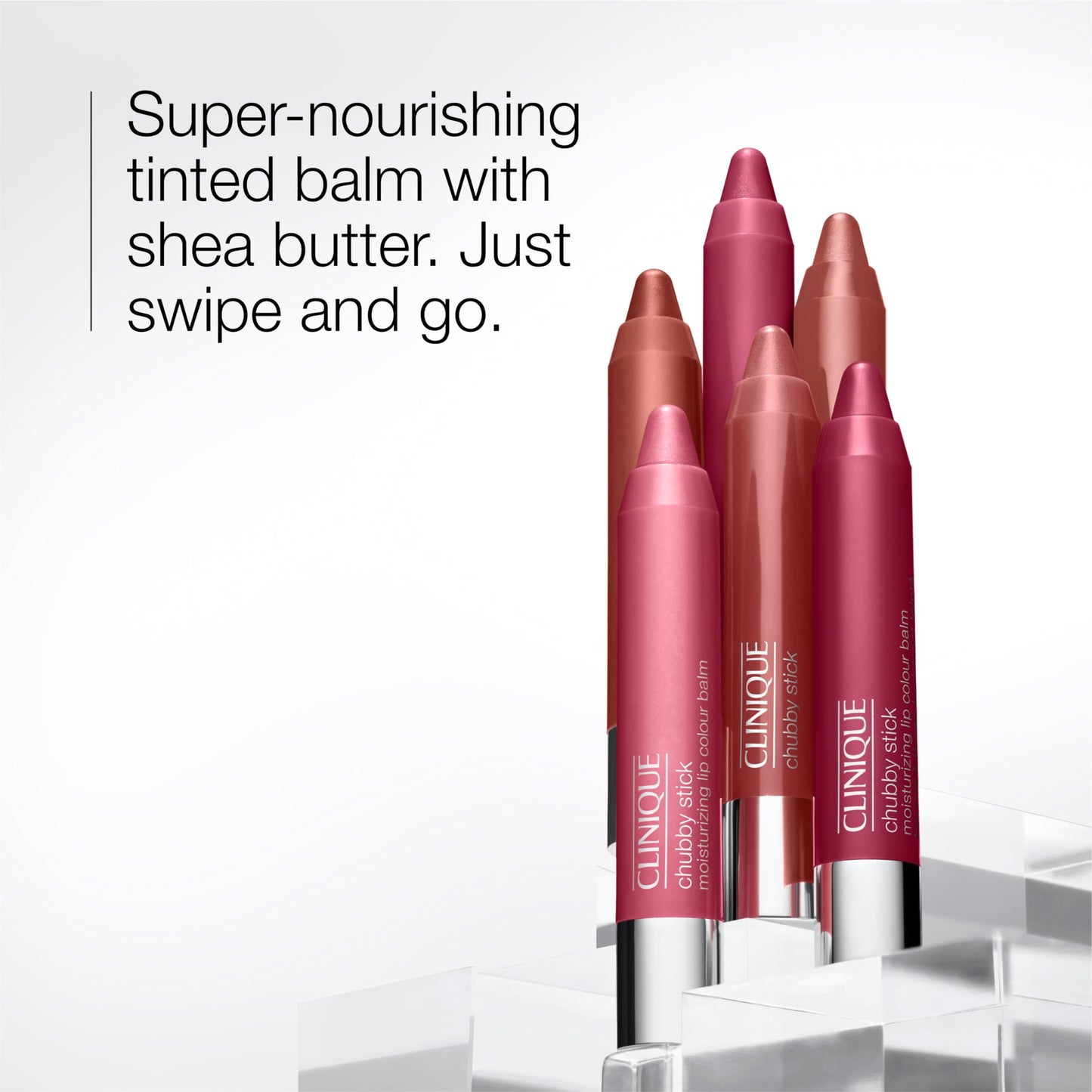 Clinique Chubby Stick Tinted Lip Colour Balm | With Shea Butter | Moisturizing + Hydrating | Natural-Looking Lip Tint, Super Strawberry, 1 Count