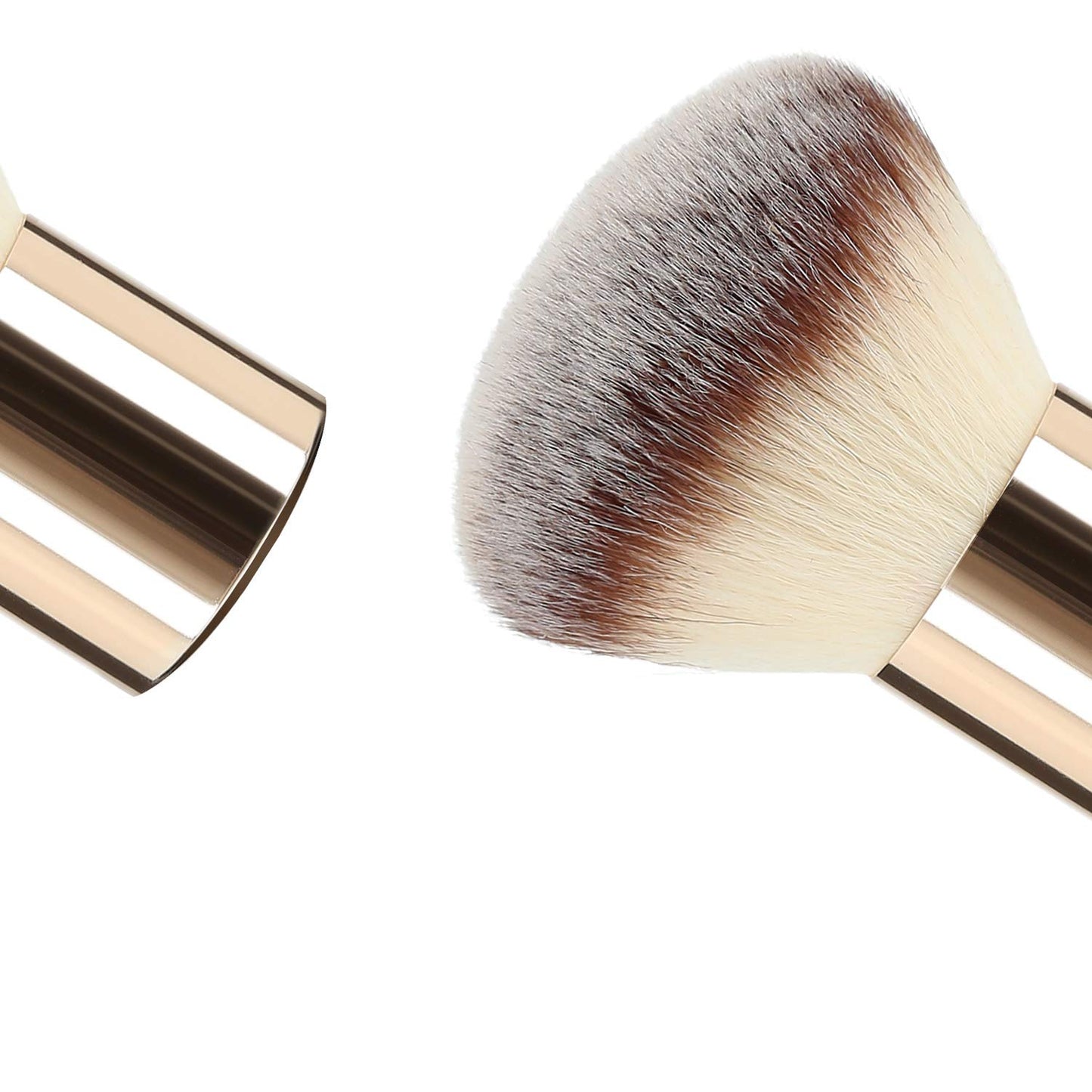 T4B Kashōki 200 Kabuki Brush Travel Mineral Powder Brush for Loose Powders with Synthetics and Taklon Bristles and Tube Makeup Case Designed for Professional Use