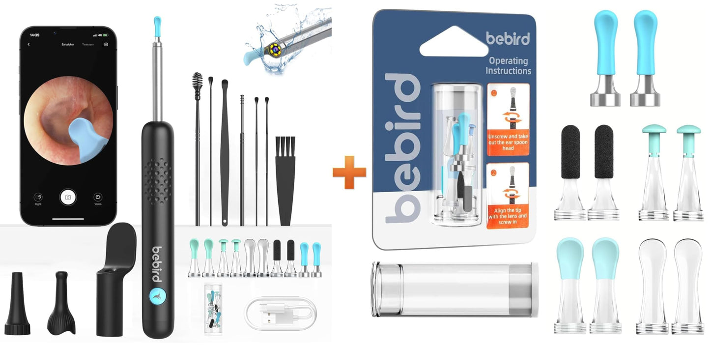 Bebird R1 Ear Camera + Total 20 PCS Replacement Tips