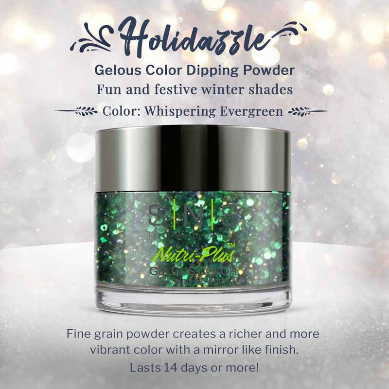SNS Nails Dipping Powder Gelous Color - Holidazzle Collection - HD17-1oz