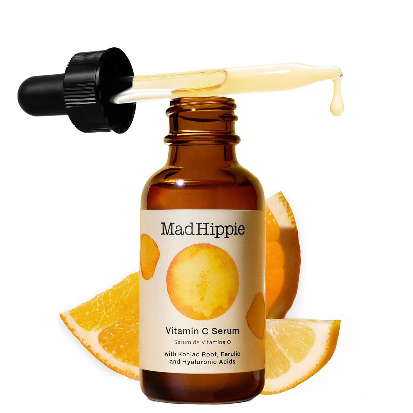 Mad Hippie Vitamin C Serum - Brightening Face Serum with C + E + Ferulic Acid & Hyaluronic Acid | 1.02 Fl Oz