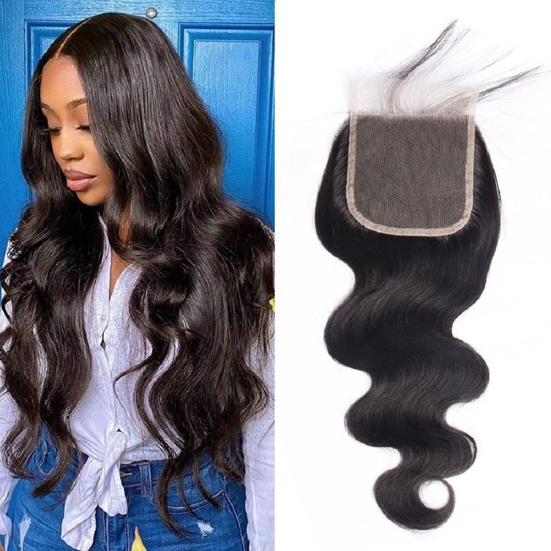 20 Inch Body Wave Closure - HD Lace 10A Brazilian Virgin Hair, Pre-Plucked with Baby Hair | Free Part