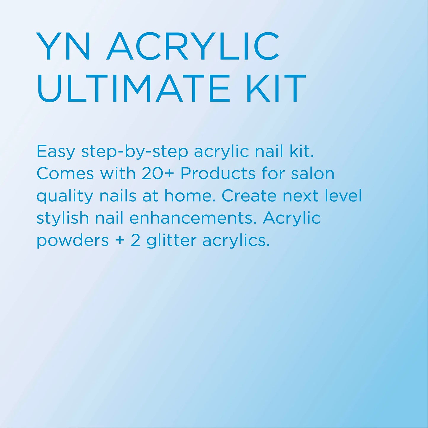 Young Nails Professional Kits & Accessories for Home Nail Kit, Starter Kit, Beginners, and/or Nail Professionals, Clear